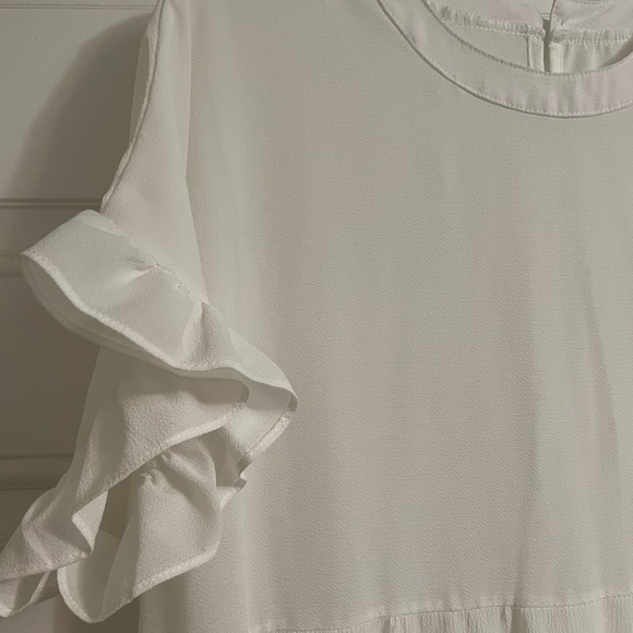 White Ruffle Dress - Picture 2 of 3